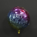 Шар фольга «Happy Birtday» №1