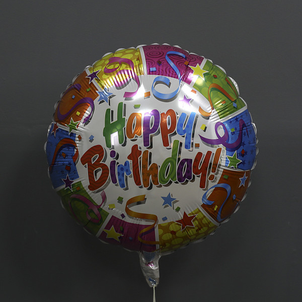 Шар фольга «Happy Birtday» №2