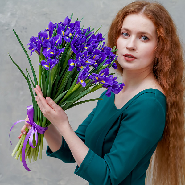 15 синих ирисов - фото 2