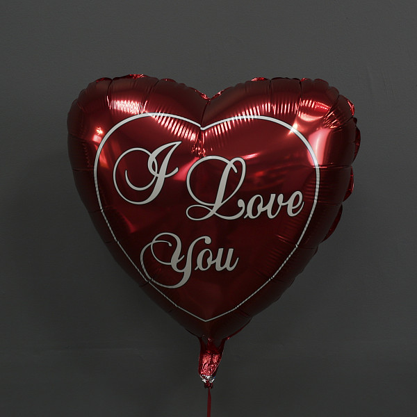 Шар фольга сердце «I love you»
